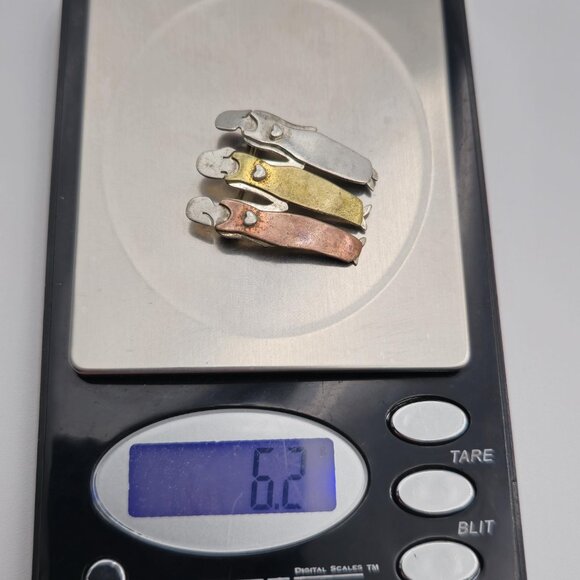 Sterling Silver Tri Tone Triple Woman Unique Pin Brooch A3330 - Picture 5 of 5